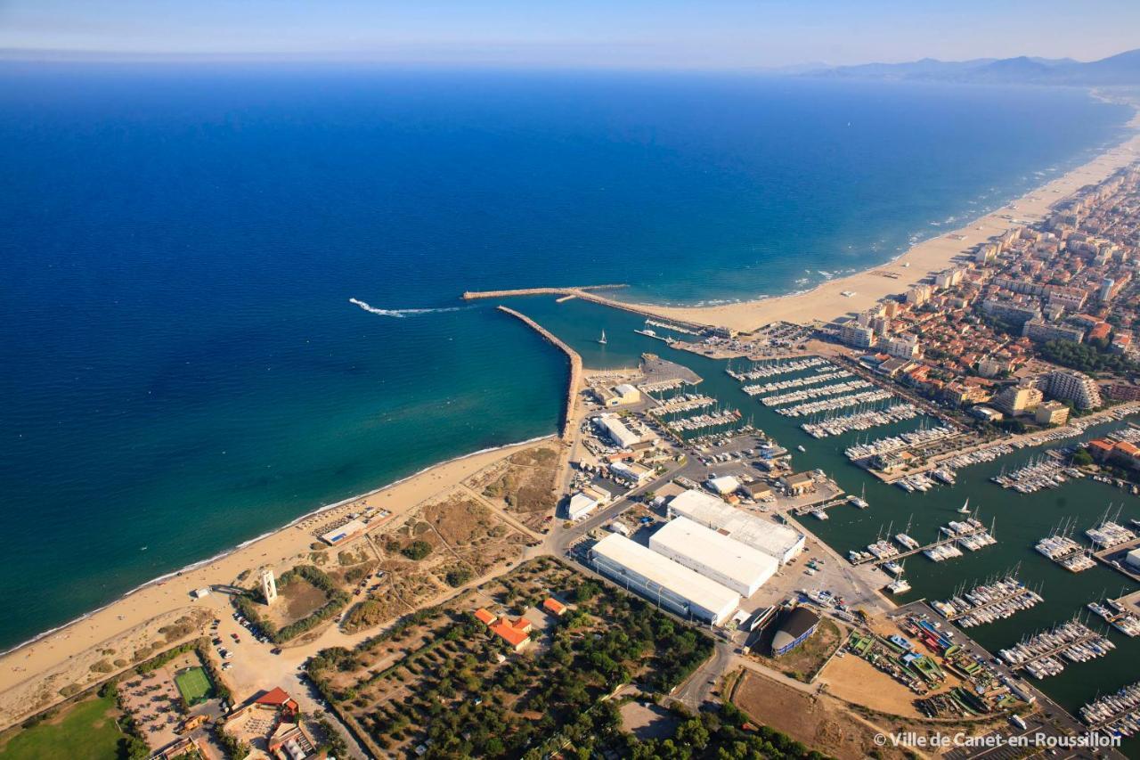 "Mediterranee" Salon Vue Mer Au Coeur De La Ville 10M De La Plage Canet-en-Roussillon Buitenkant foto